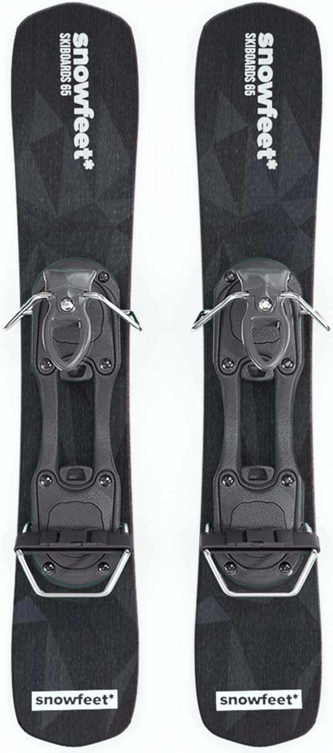 Short Mini Skis for Snow | Snowblades Skiboards | Snowfeet | 65 cm