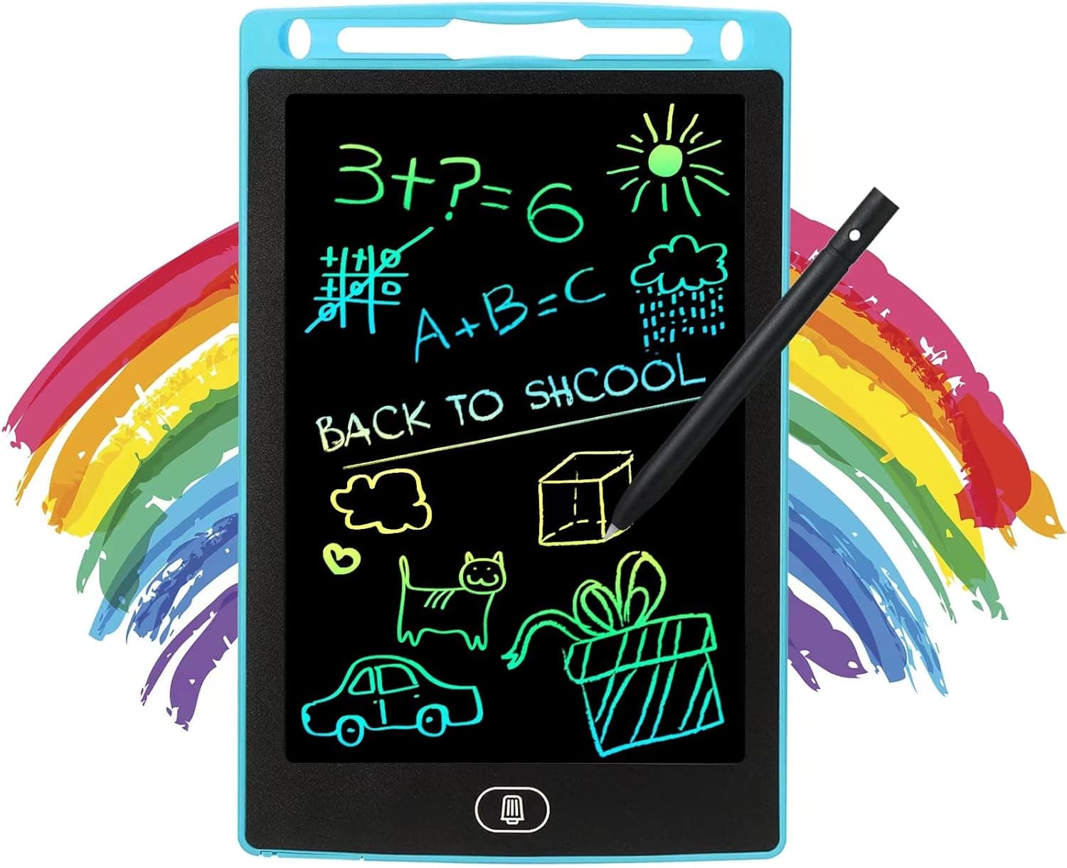 LCD Writing Tablet for Kids, 8.5 Inch Colorful Doodle Board Drawing Pad,Educational Toys Gifts for 3 4 5 6 7 8 Year Old Girls Boys