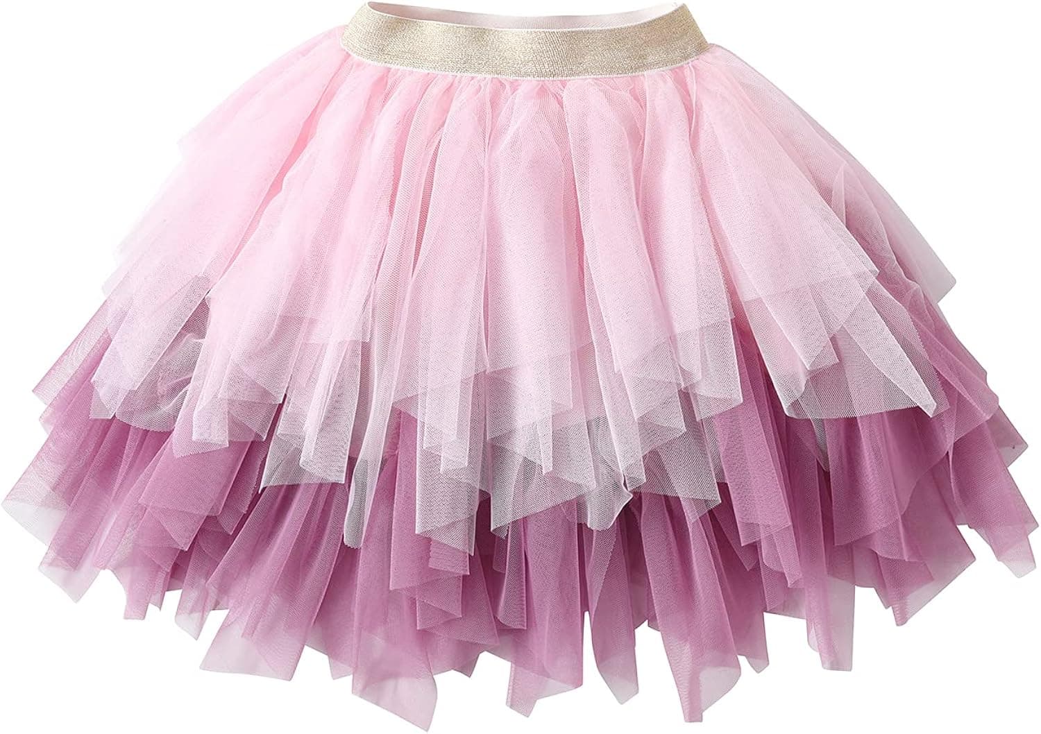 DXTON Kids Girls Tutu Dresses Toddler Rainbow Flower Tulle Skirt