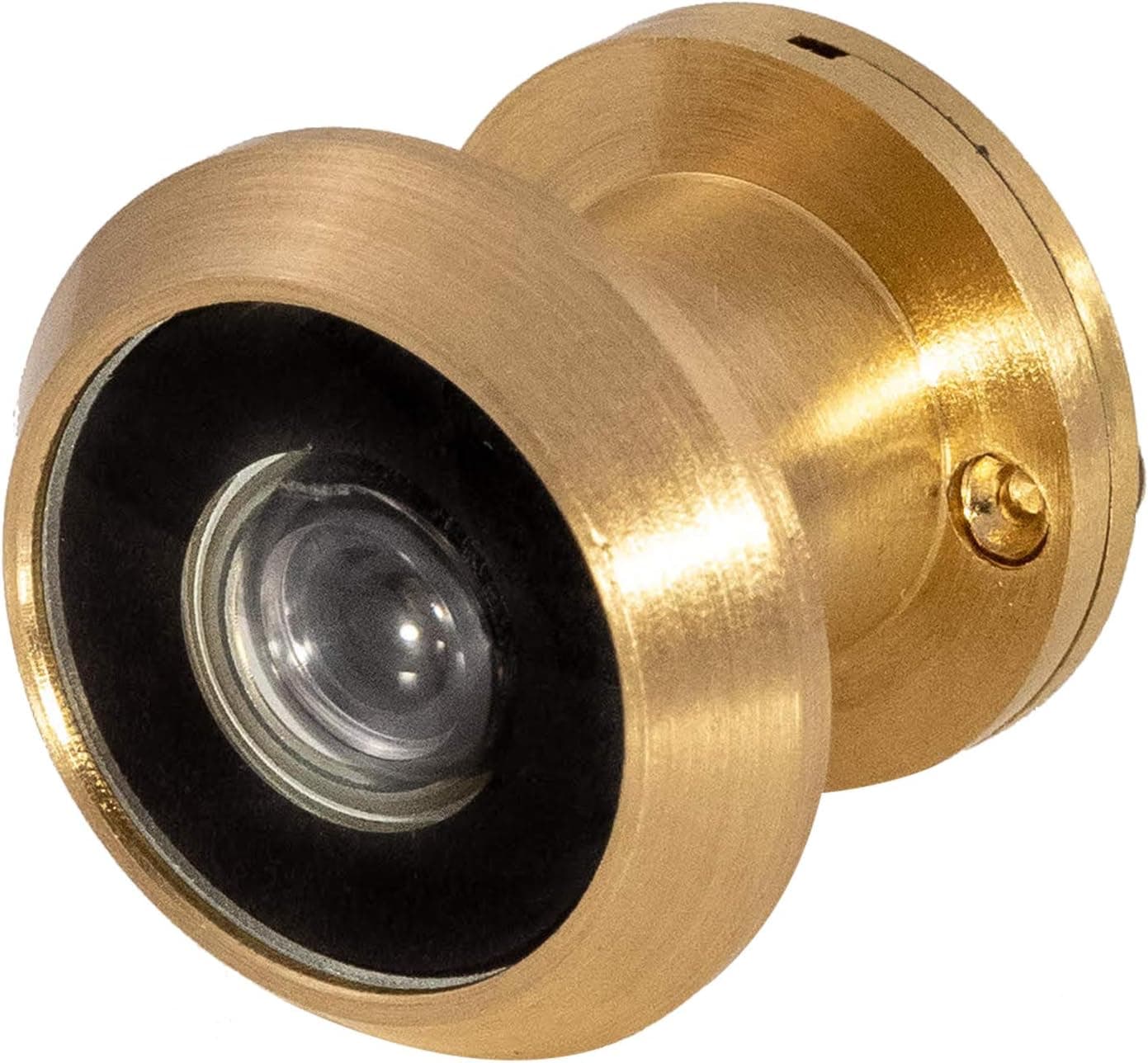 Door Viewer for Narrow Panel Doors - Peephole - 5/8", 3/4", 7/8" Thick Panels (Brass)