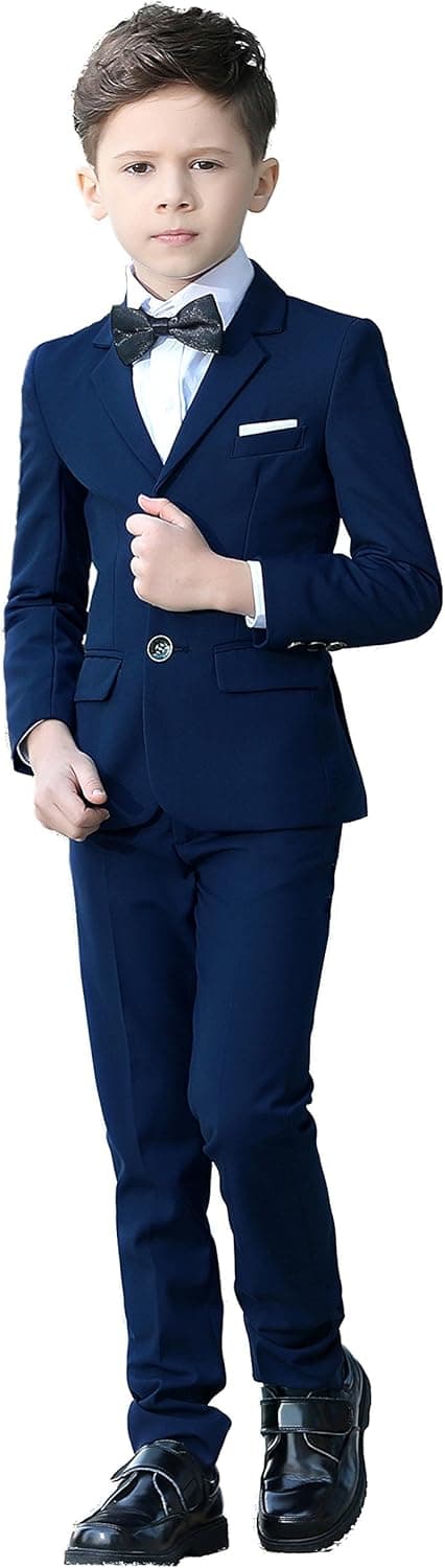 YuanLu Boys Colorful Formal Suits 5 Piece Slim Fit Dresswear Suit Set