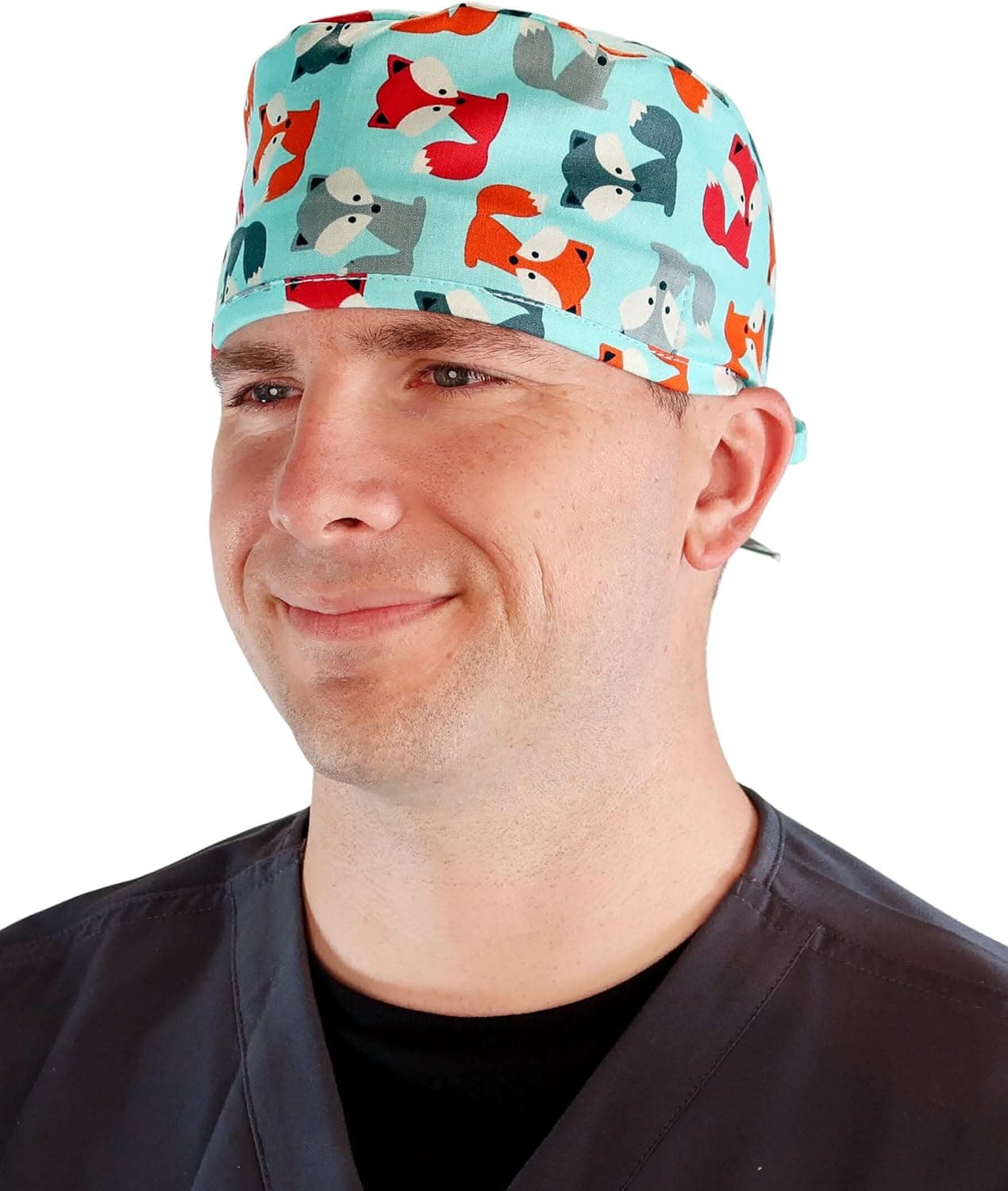 Sparkling EARTH Unisex Classic Surgical Style Scrub Working Cap - 100% Cotton - Made in The USA!