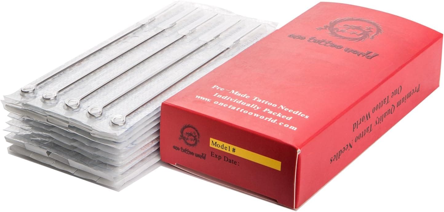 One Tattoo World 50 Pcs 7 Round Shader Sterilized Tattoo Needles, OTW-50-7RS.1