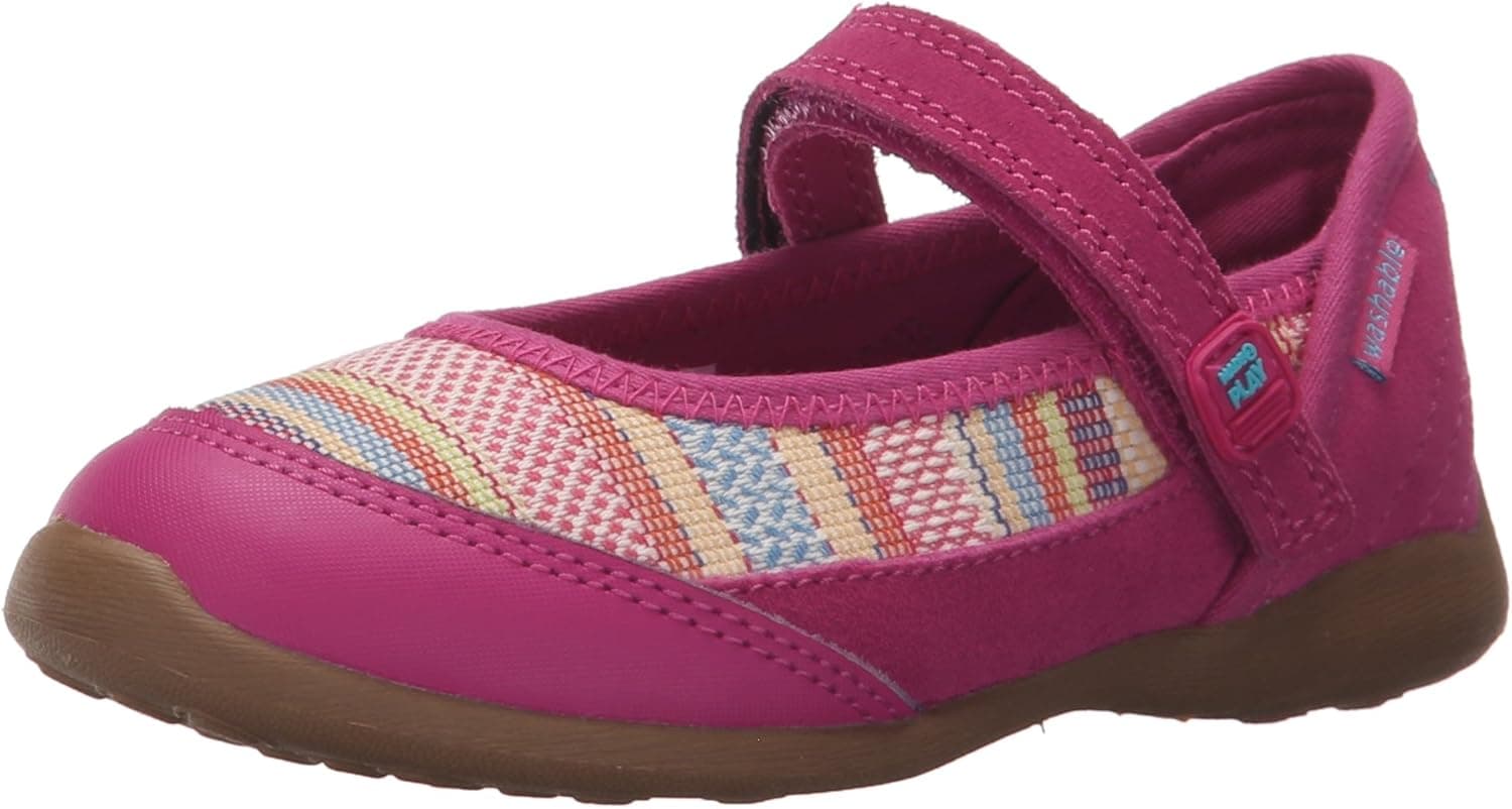 Stride Rite Unisex-Child Made 2 Play Terry-K, Pink, 3 W US Little Kid
