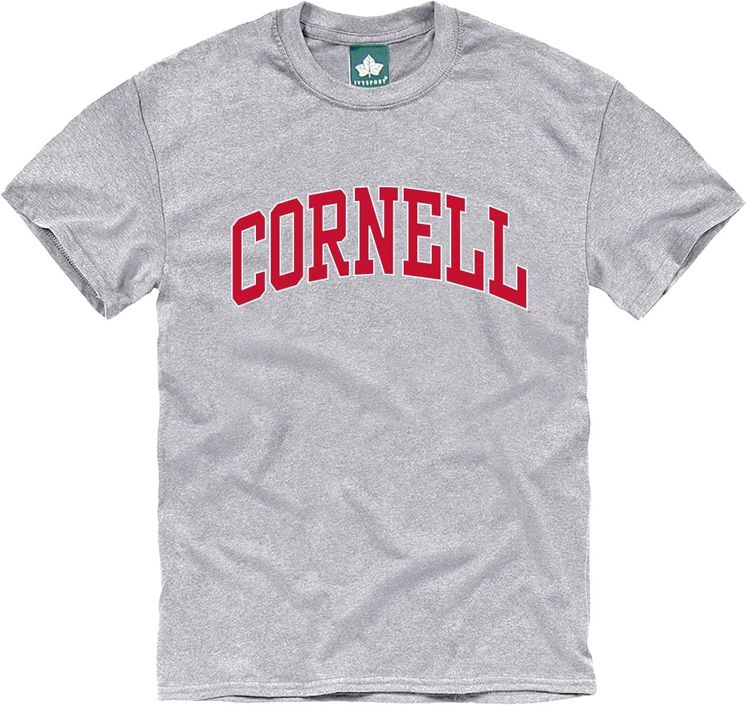 Ivysport Cornell University Big Red Short-Sleeve T-Shirt, Classic, Heather Grey, X-Large
