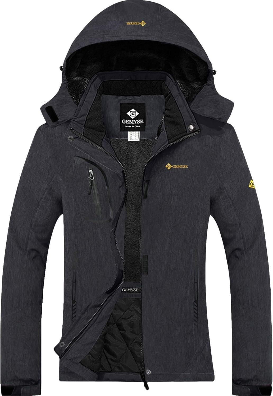 GEMYSE Women's Mountain Waterproof Ski Snow Jacket Winter Windproof Rain Jacket