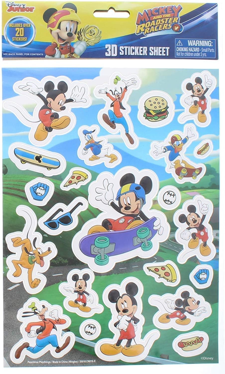 Mickey Sticker and The Roadster Racers 3D Sticker Sheet 20