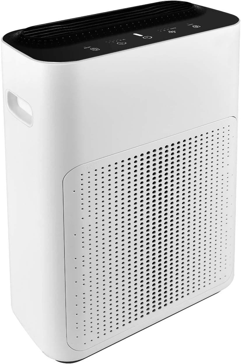 Simple Deluxe Air Purifier for Home, Office, Bedrooms, True HEPA Filter Air Purifiers filters 99.97% Smoke, Dust, Pet Hair, With Indicator Light of Air Quality, Super Quiet, 20 inch