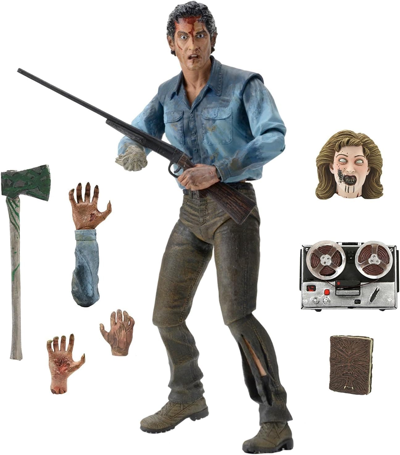 NECA Evil Dead 2 - Scale Action Figure, Ultimate Ash, 7"