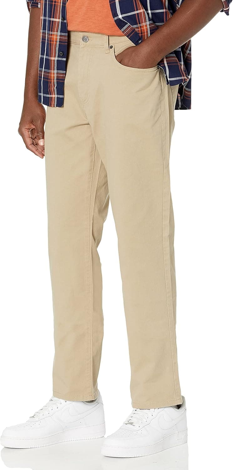 Amazon Essentials Men's Athletic-Fit 5-Pocket Stretch Twill Pant (Available in Big & Tall)