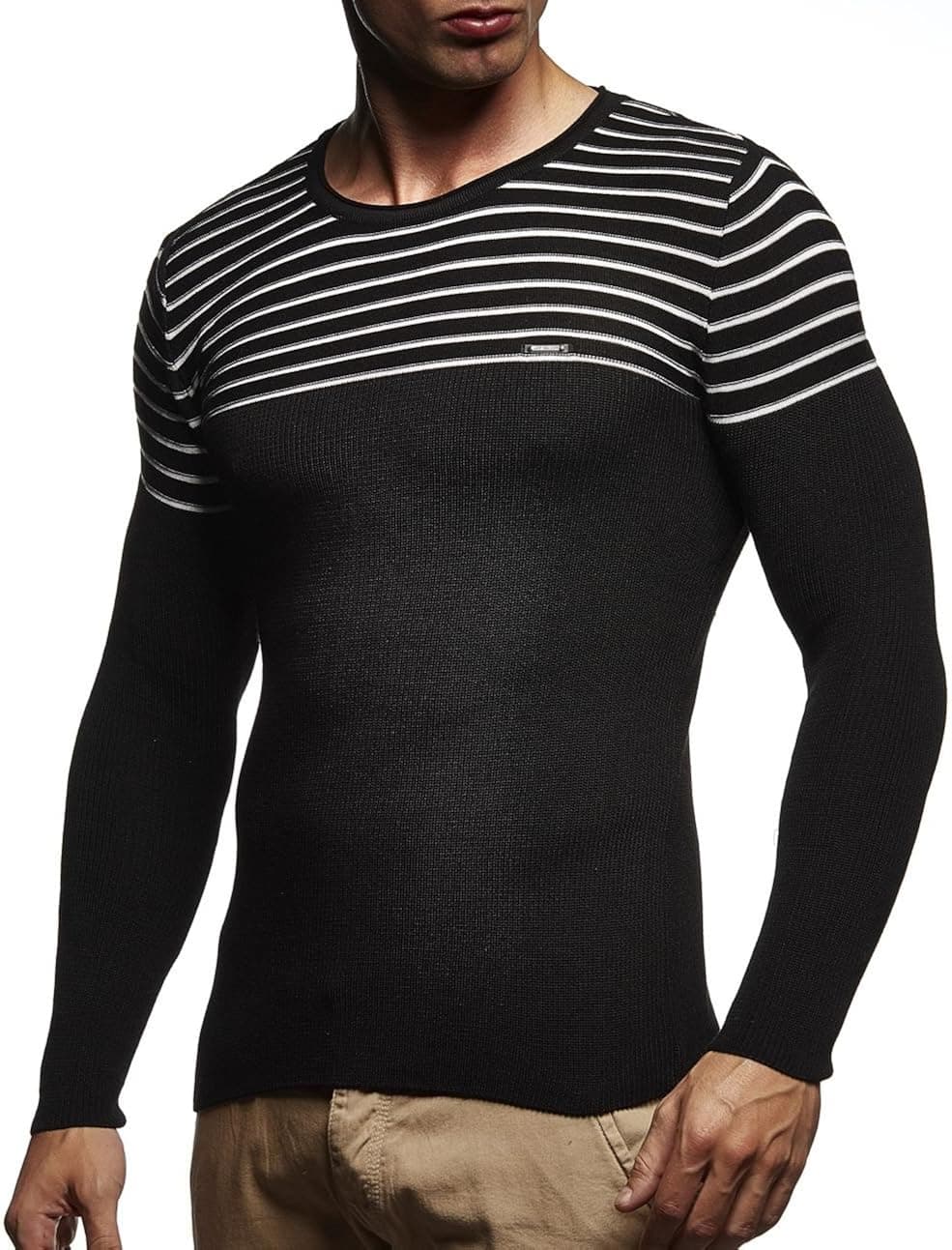 Leif Nelson LN1575 Men's Knit Pullover