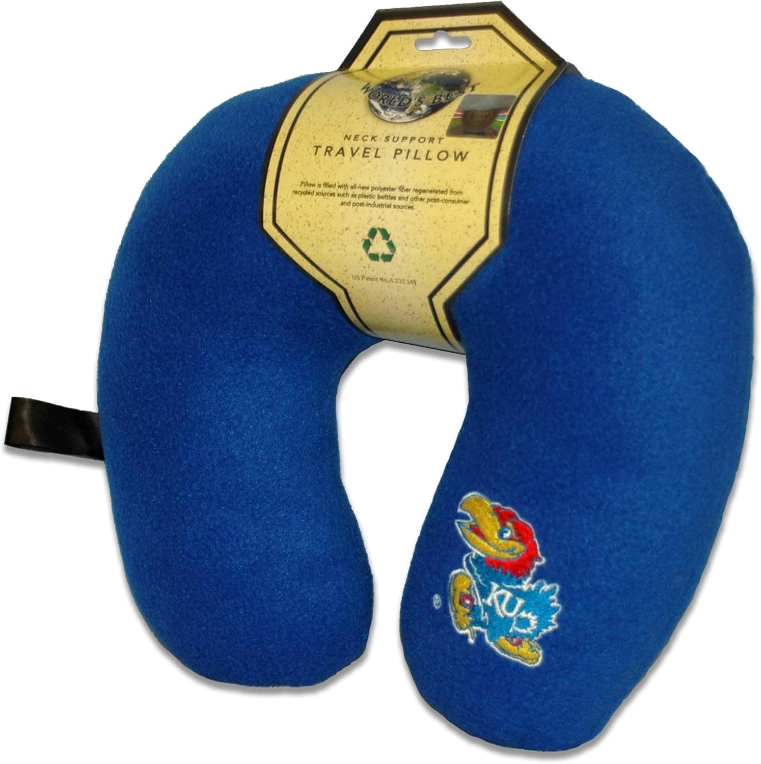 World's Best NCAA Feather-Soft Microfiber Neck Pillow, Kansas Jayhawks