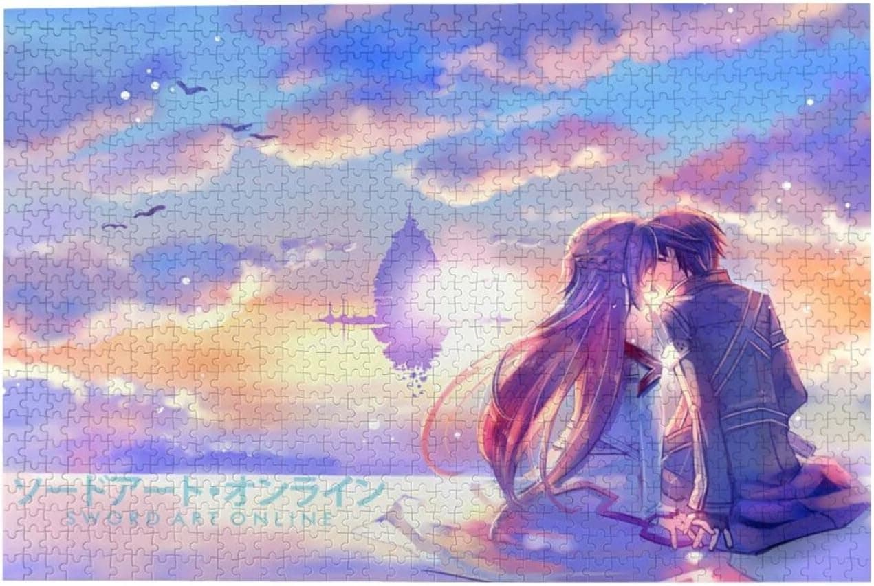 Sword Art Online Large Jigsaw Puzzle 1000 Pieces of Highly Difficult Puzzle Game for Anime Lovers 19.7x29.5 Inch