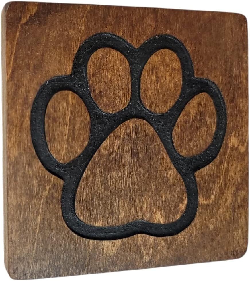 Large Scrabble Tile Letter Huge Oversize Giant Big Wall Art Home Decor Farmhouse Kitchens Living Room Bedroom Gift (4 x 4 Medium, Paw)