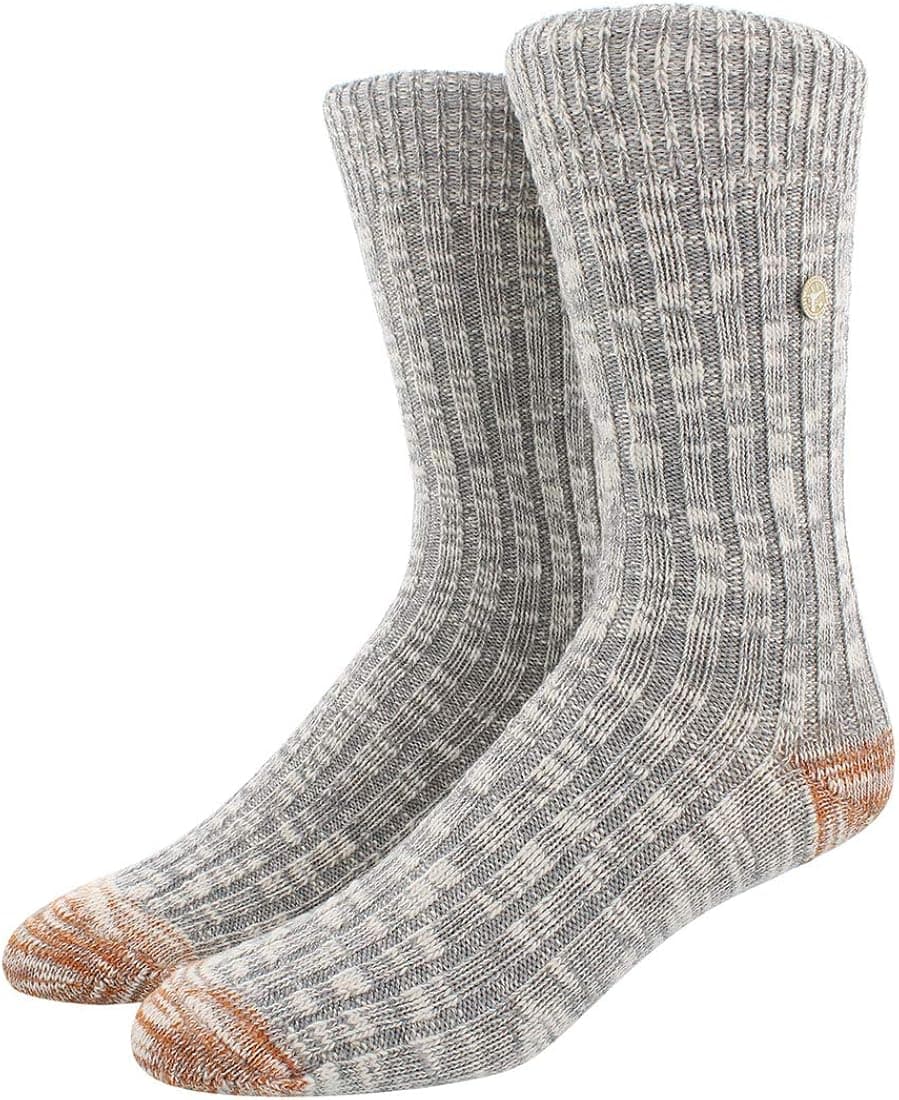 Birkenstock Fashion Slub Socks - Men's, Light Gray Melange, Medium, 1005818-M