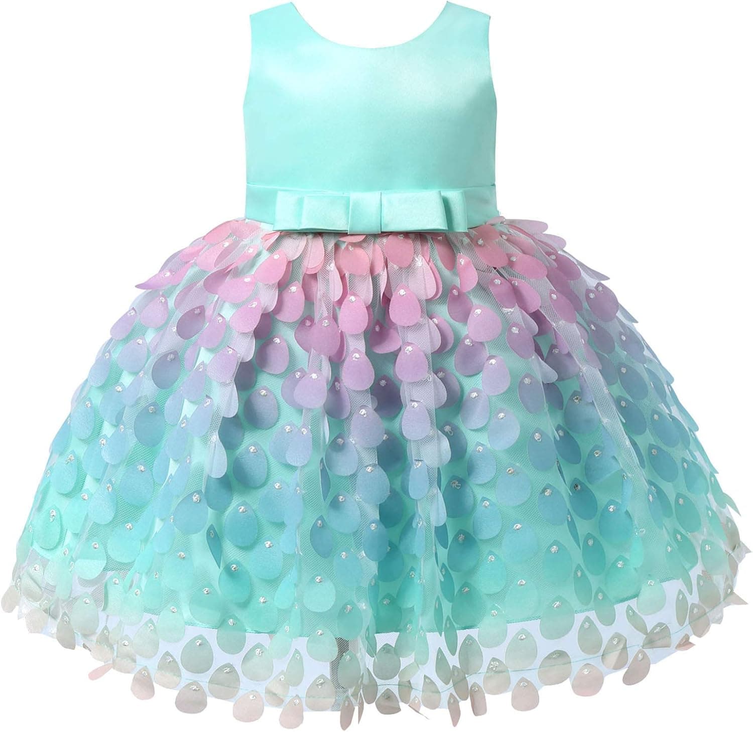 YiZYiF Baby Little Girls Fairytale Princess Mermaid Tutu Dress Pageant Birthday Party Wedding Flower Dresses