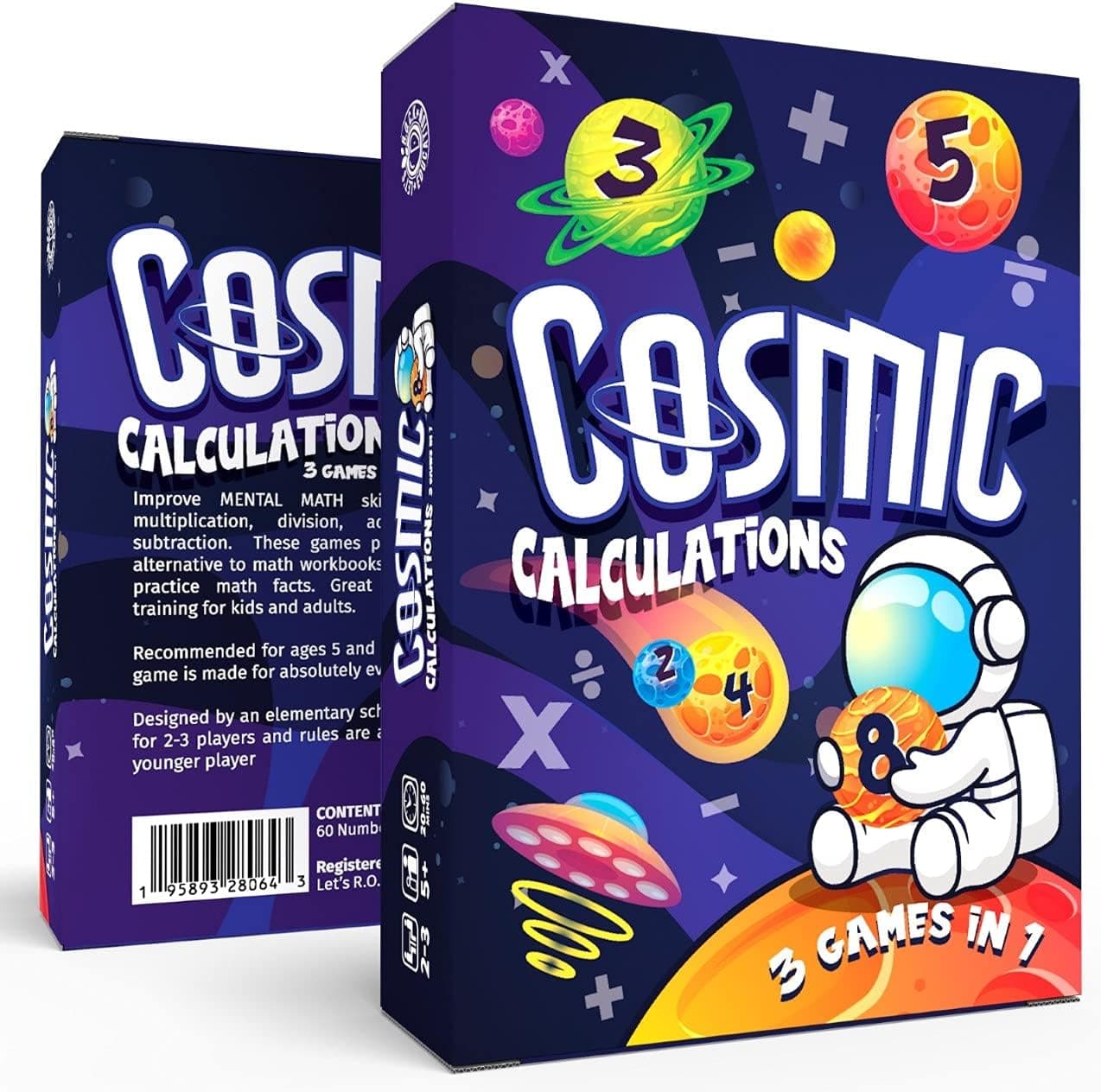 Let's R.O.C.K. Education Cosmic Calculations Teacher Gifts & Learning Resources | Best Games for Kids Playing Cards Fun Games, Educational , Brain Games. Critical Thinking in Children.