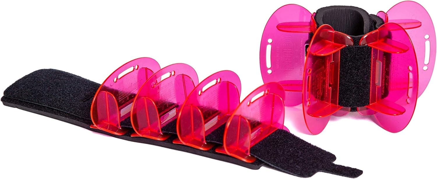 Aqualogix Medium Resistance All Purpose Hybrid Aquatic Training Fin Set - Pink - Includes Online Access Demonstration Video & Workout Program - Pair (MRPCFIN_Pink)