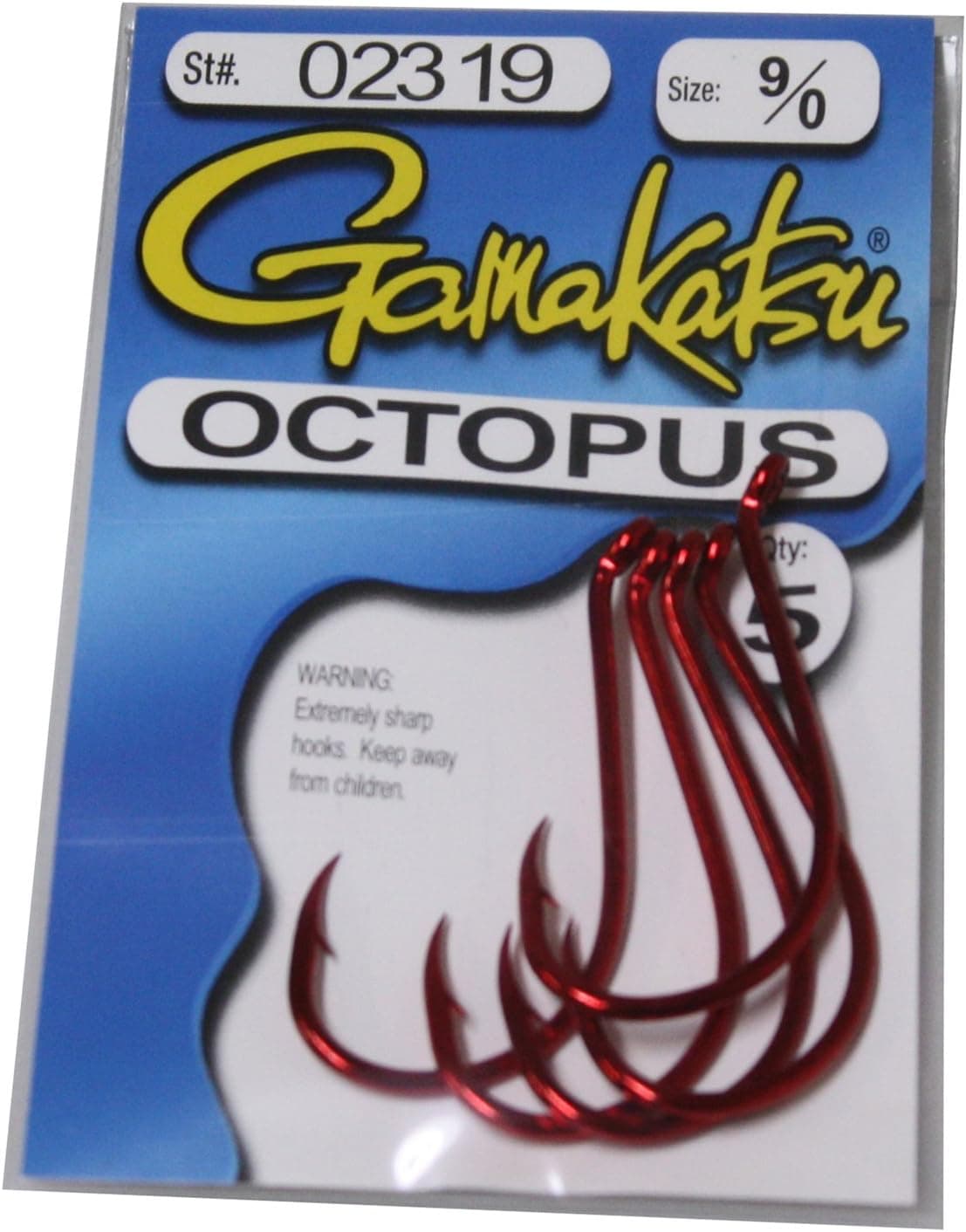 Gamakatsu Gamakatsu Octopus Hook 6 Per Pack ' Red 0
