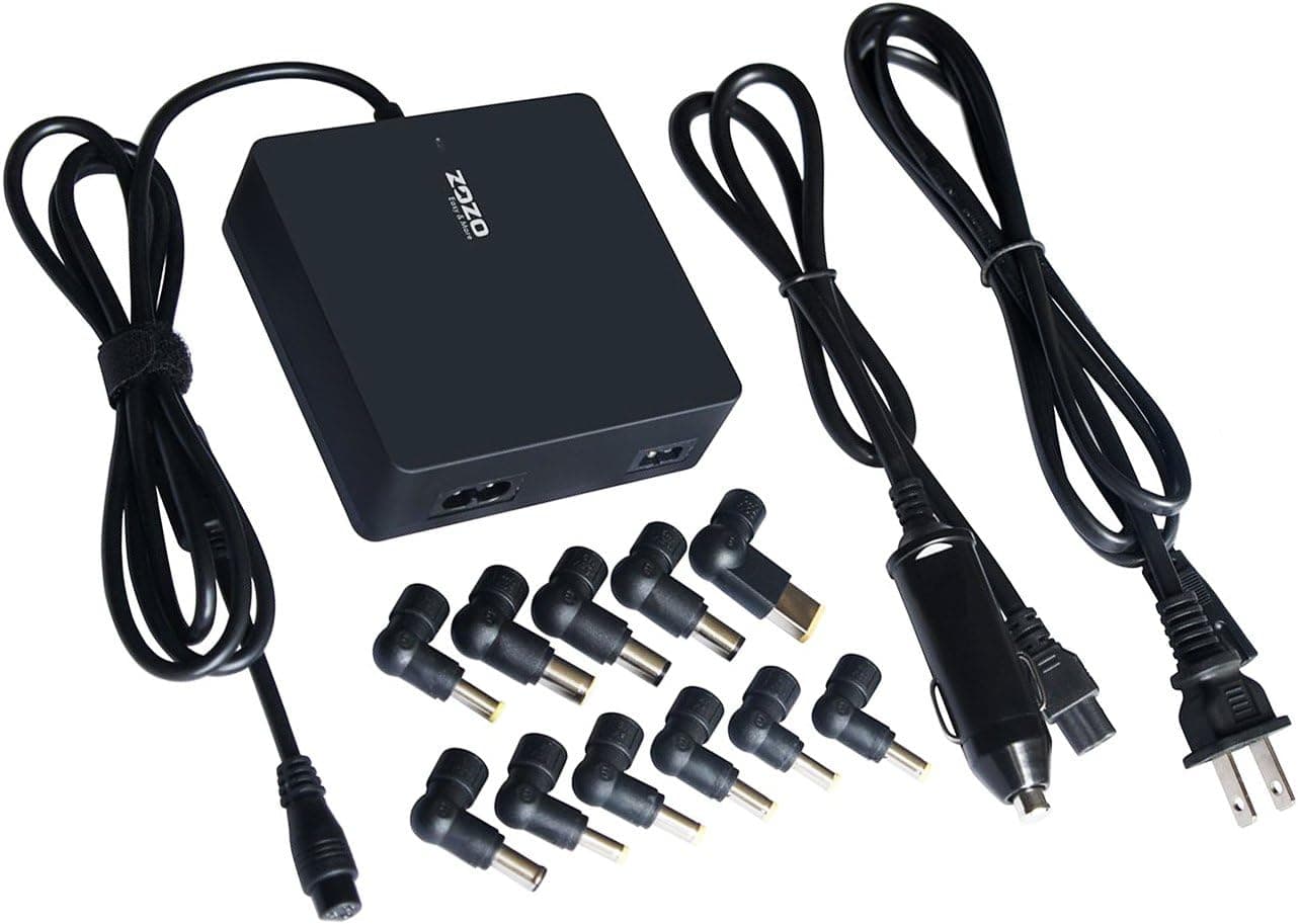 ZOZO 90W 12V DC Car AC Wall Laptop Power Adapter Charger 5V USB Port for Asus Acer IBM Sony HP Compaq Dell Fujitsu Samsung Compatible Models