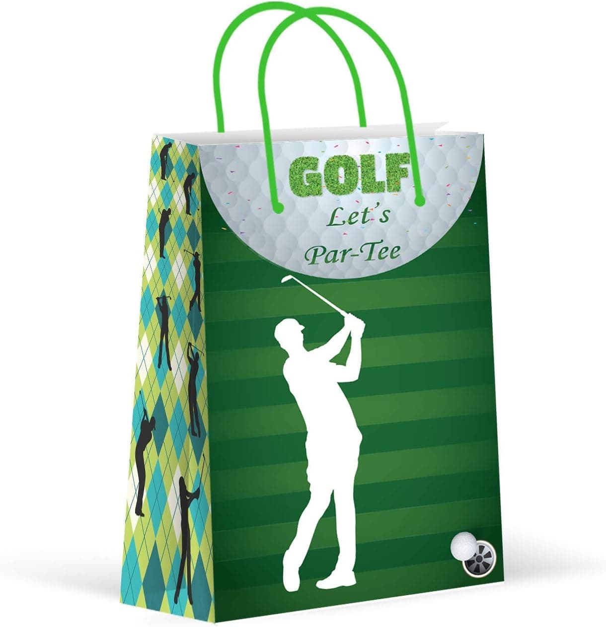 Premium Golf Party Bags, Sports Party Favor Bags, New, Treat Bags, Gift Bags, Goody Bags, Party Favors, Party Supplies, Decorations, 12 Pack