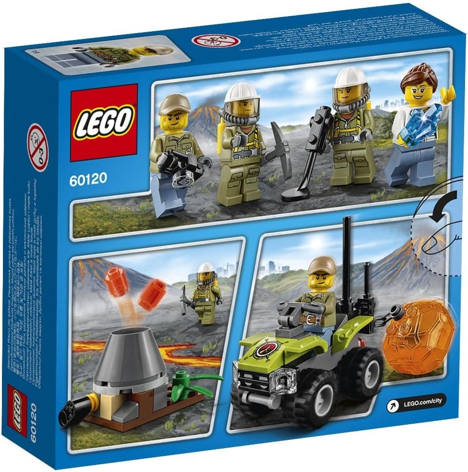 LEGO 60120 City in/Out Volcano Starter Construction Set