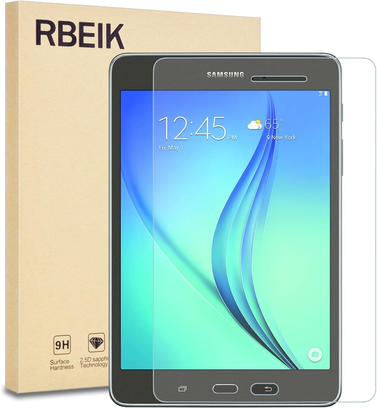 RBEIK Samsung Galaxy Tab A 8.0 2015 Glass Screen Protector, Tempered Glass Protector for Samsung Galaxy Tab A 8.0 Inch T350 2015 Release with [9H Hardness] [Anti-Scratch] [Bubble-Free]