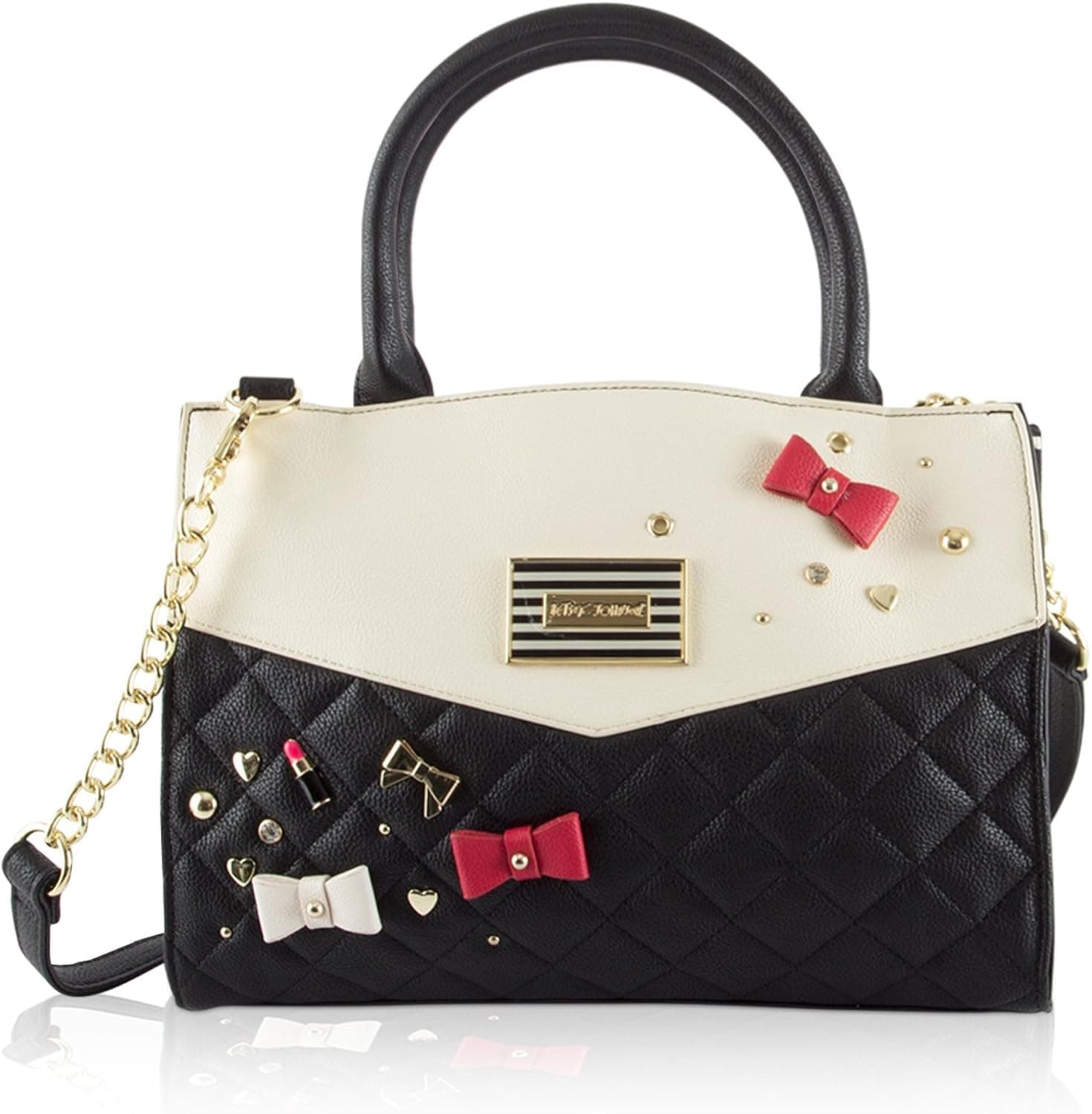 Betsey Johnson 3D Bows Satchel Tote Bag