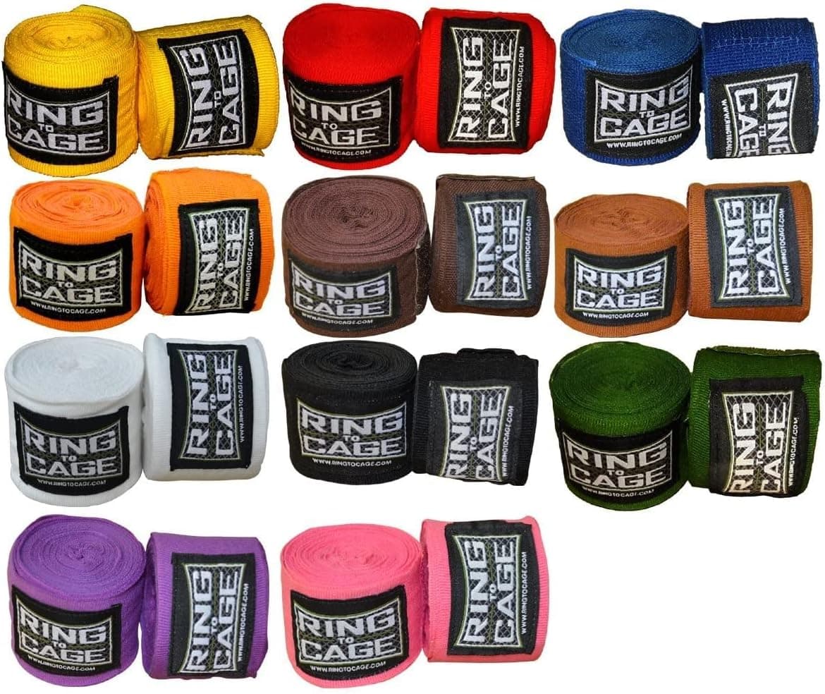 Ring to Cage Mexican Stretch Handwraps 180" - (Pack of 10 Pairs)