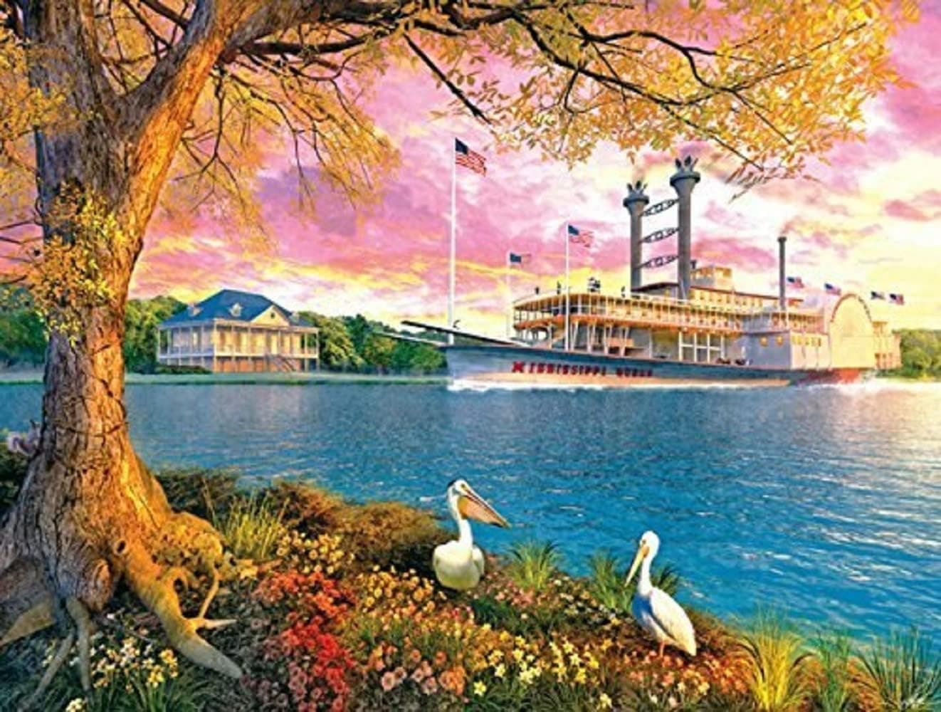 Mississippi Queen 500 Pc Jigsaw Puzzle by SunsOut