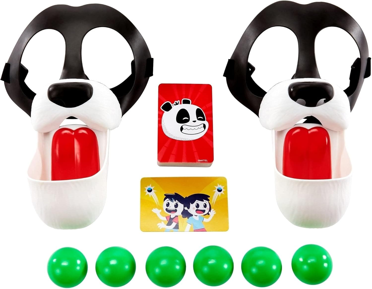 Mattel Games Please Feed The Pandas Kids Game with Panda Masks, for 7 Year Olds and Up