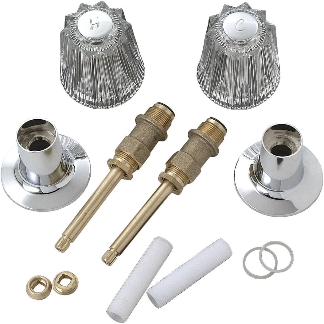 BrassCraft SK0267 Tub and Shower Rebuild Kit for Price Pfister Faucets Old Style Windsor, Clear and Chrome