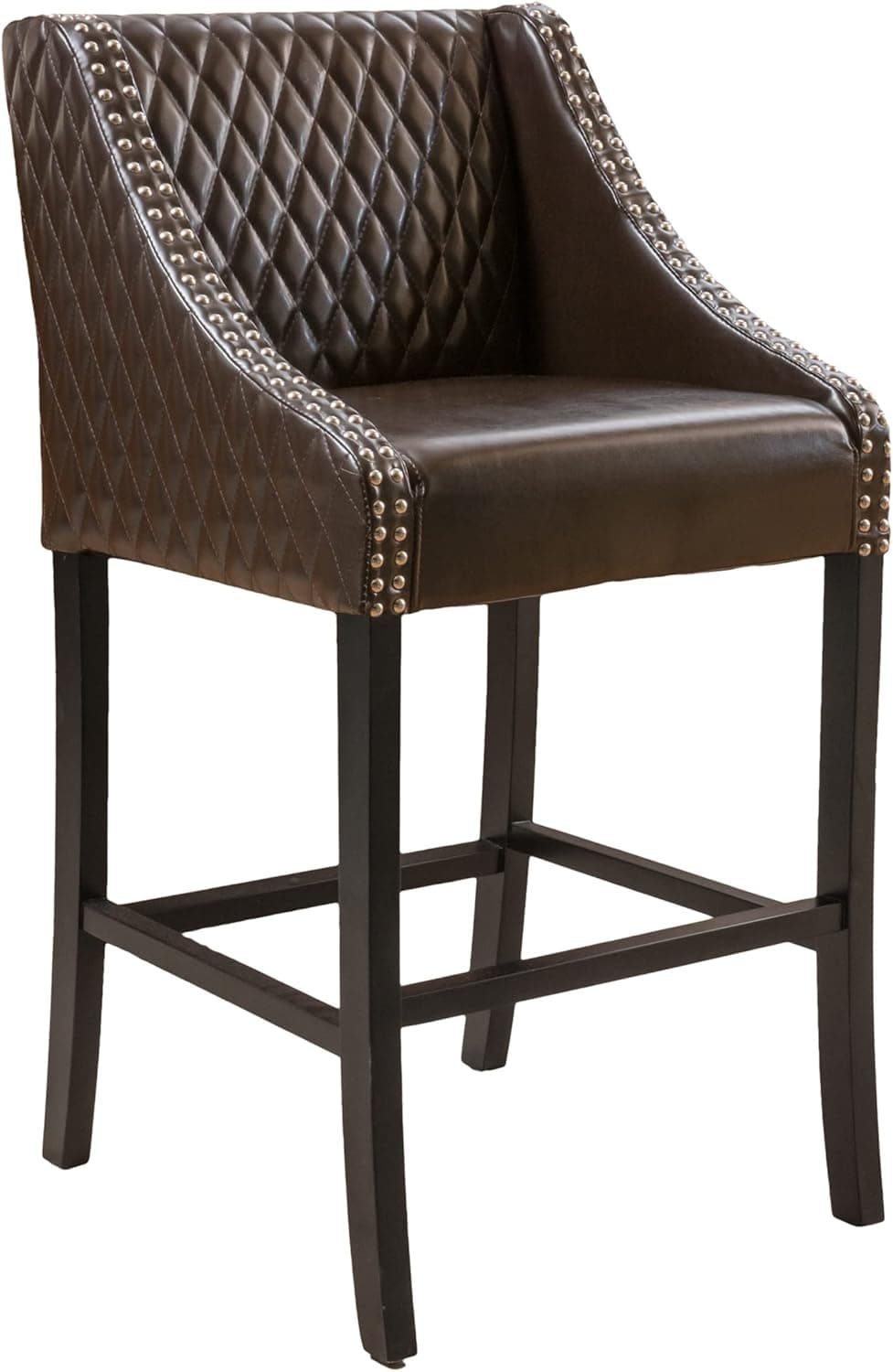 Best Selling Milano Leather Bar Stool, Brown