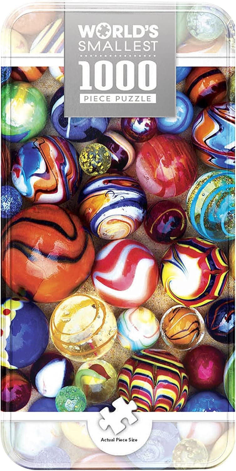 MasterPieces 1000 Piece Jigsaw Puzzle with Collectible Tin Case - All My Marbles - 11.25"x16.75"