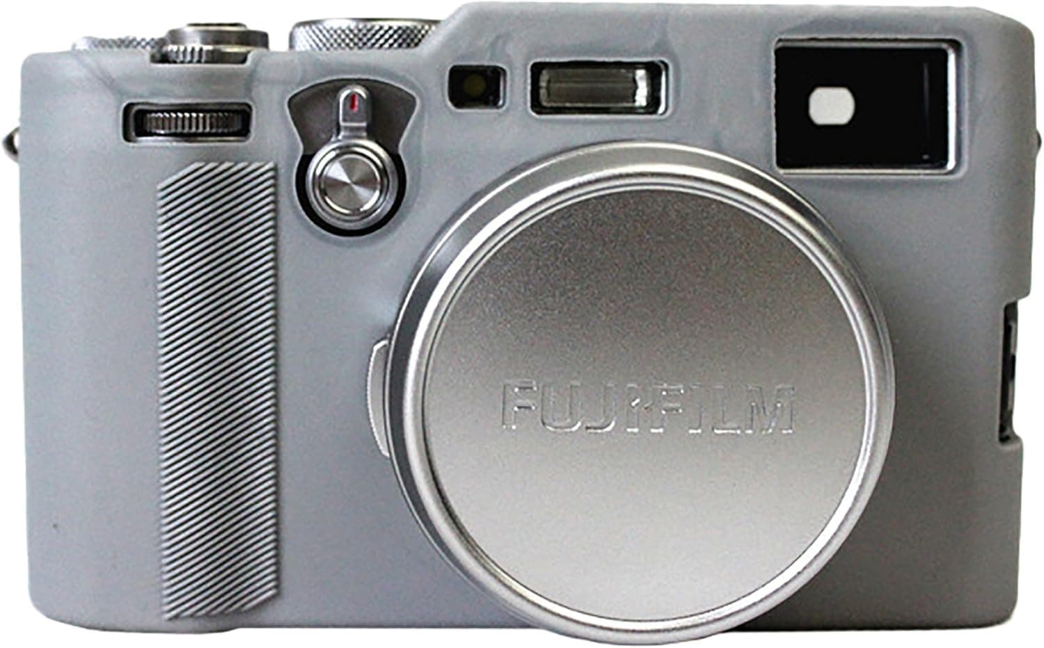 Protective Silicone Gel Rubber Soft Camera Case Cover Bag for Fujifilm x100f Camera Gray