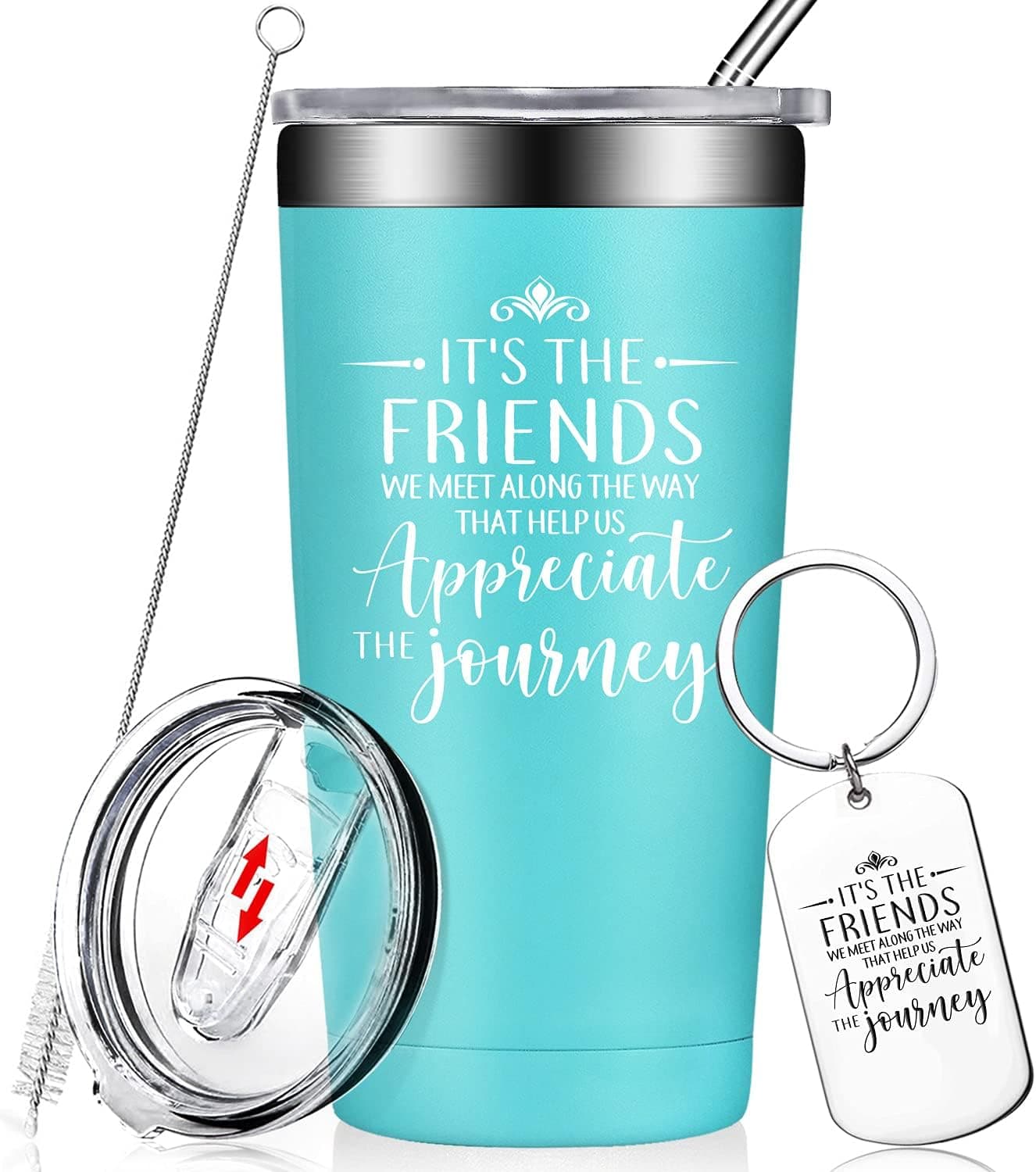 Fufendio Best Friend Birthday Gifts - Friendship Gifts for Women, Female Friends, Bestie - Gifts for Best Friend - Insulated Tumbler Cup