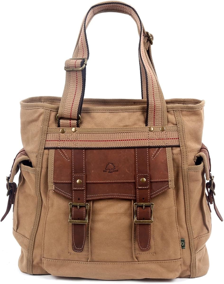 TSD Brand Turtle Ridge Canvas Tote Bag