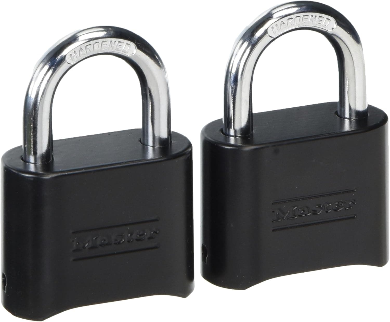 Master Lock 178D Set-Your-Own Combination Padlock, Die-Cast, Black (Pack of 2)