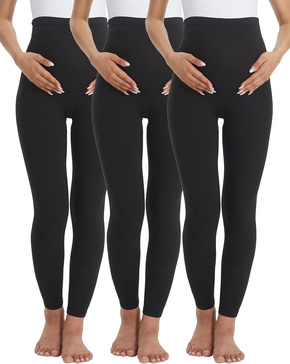 Buttergene Women's Maternity Leggings over the Belly Maternity Yoga Pants Workout Pregnancy Leggings