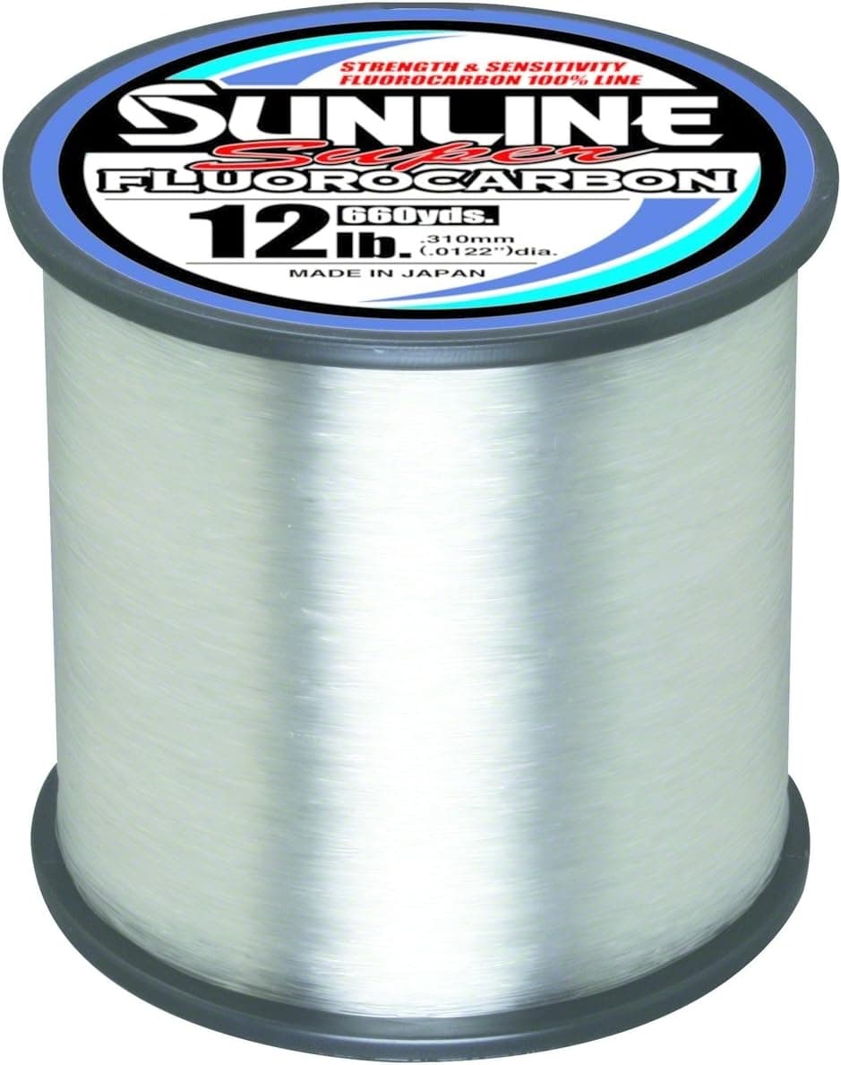 Sunline 63035884 Super Fluorocarbon 12 Lb. Super Fluorocarbon, Clear, 660 yd