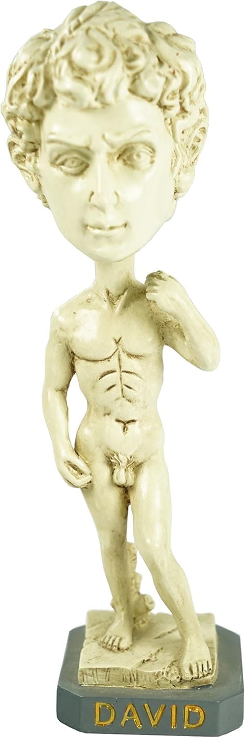 Statue of David Bobblehead by Bella Designs- David Collectible Bobble Head Figurine