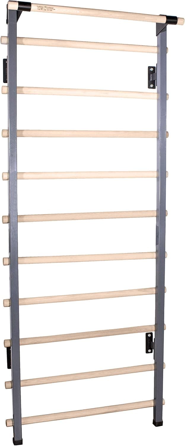 Vita Vibe - USA Made - CORE Series 36" Wide Adjustable Stall Bars (Swedish Bars) - 74"-90" Tall (With Chin-Up Bar)