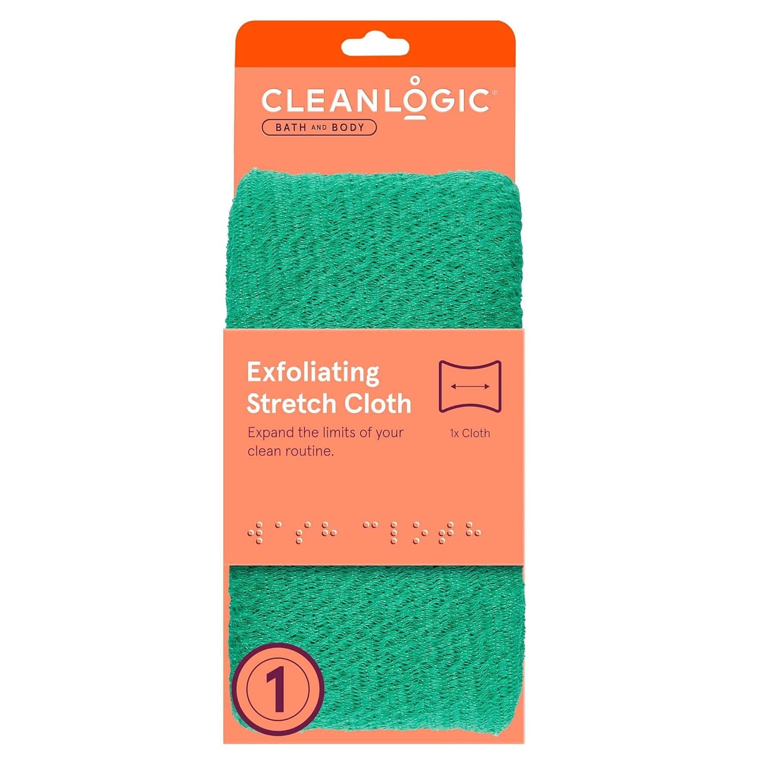 Cleanlogic Stretch Bath & Shower Cloth, 1 Count