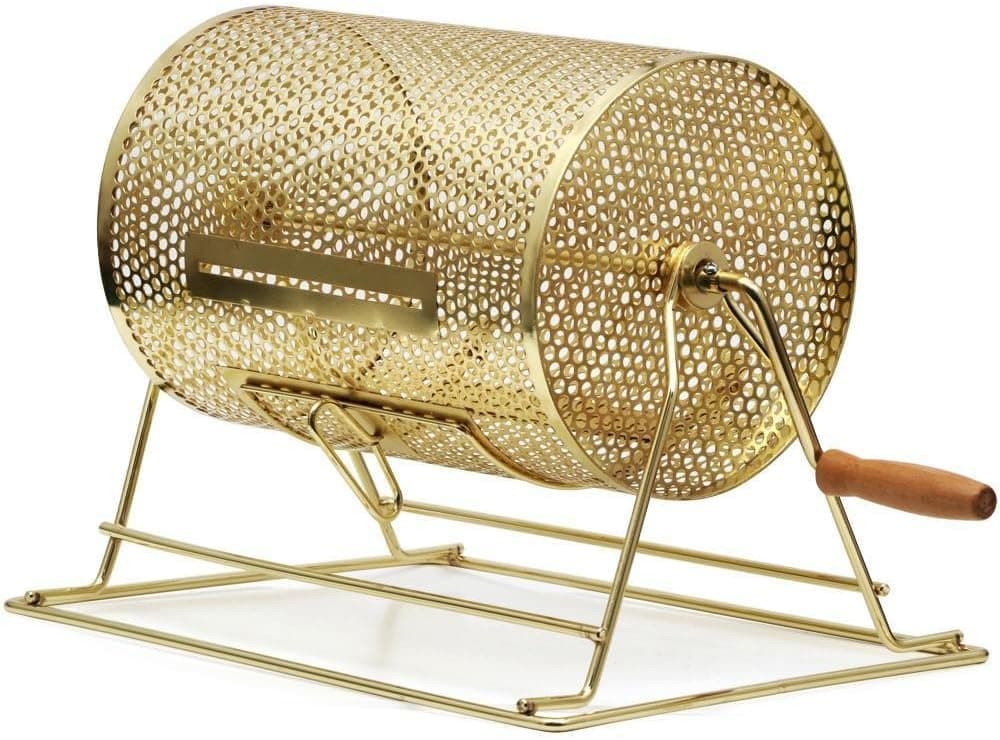 Yaheetech Brass Plated Casino Raffle Ticket Drum Lottery Spinning Drawing Bingo Cages