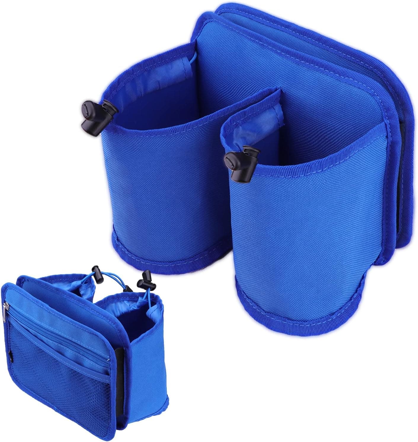WALNEW Luggage Travel Cup Holders Fits Roll on Suitcase Handles Attachment Drinks Carrier for Drink Beverages Coffee Mugs Travel Essential Flight Attendant Accessories