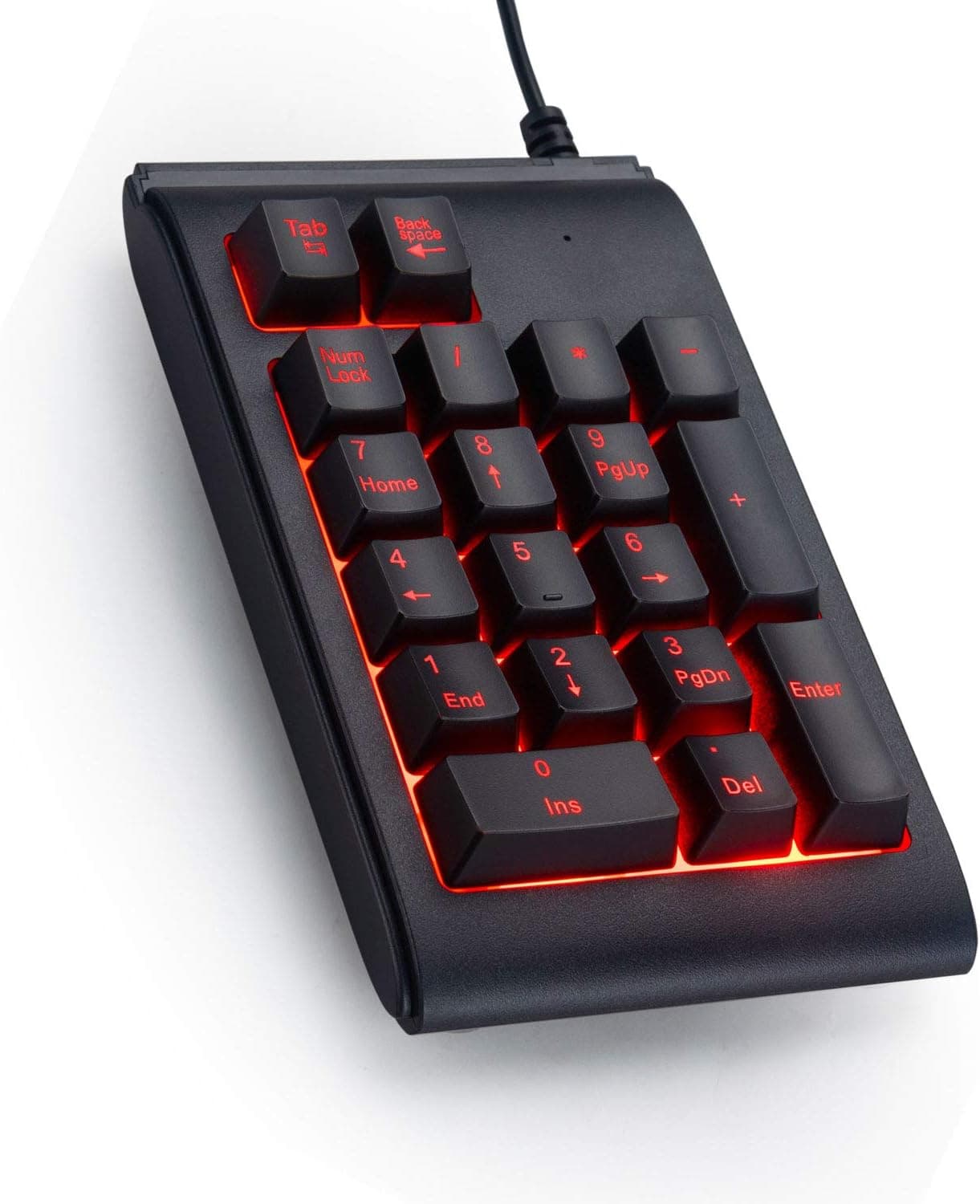 Number Pad, Laopao USB Numeric Keypad Mini Wired Keyboard Extension, Full Size 19 Keys Numpad for Laptop, PC, Desktop Computer, Compatible with Windows, Android and iOS