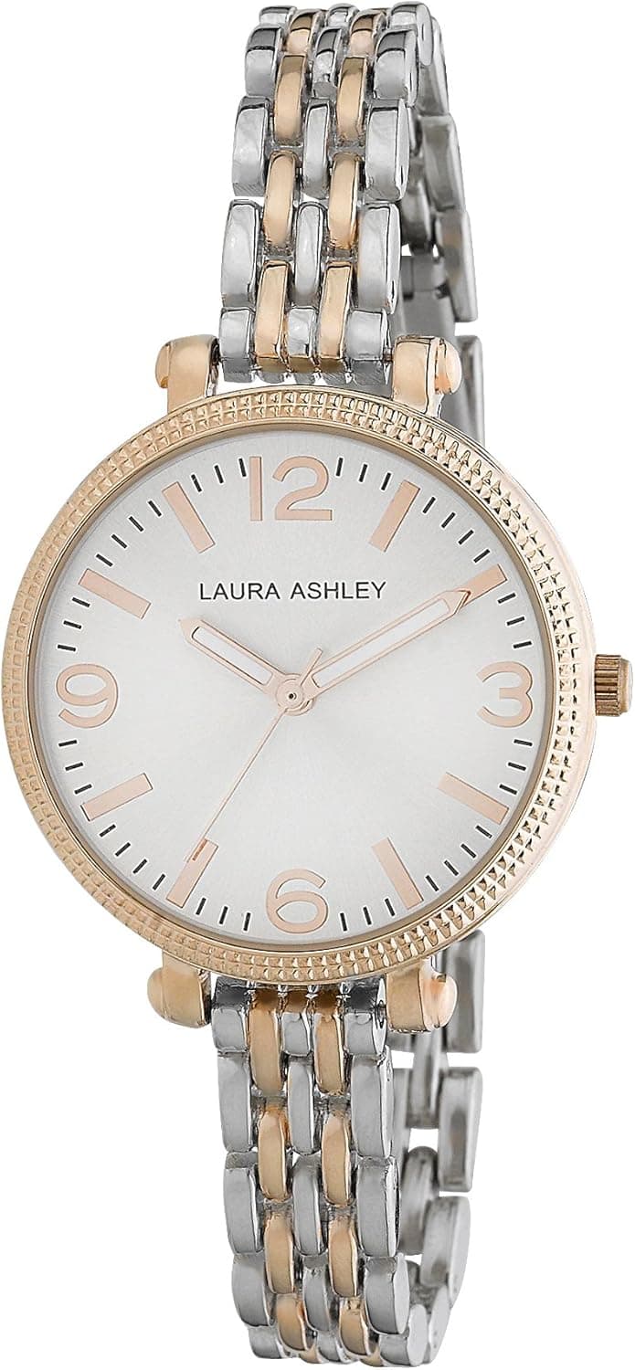 Laura Ashley Women's 34mm Analog Display Japanese Quartz Link Watch (LA31006)