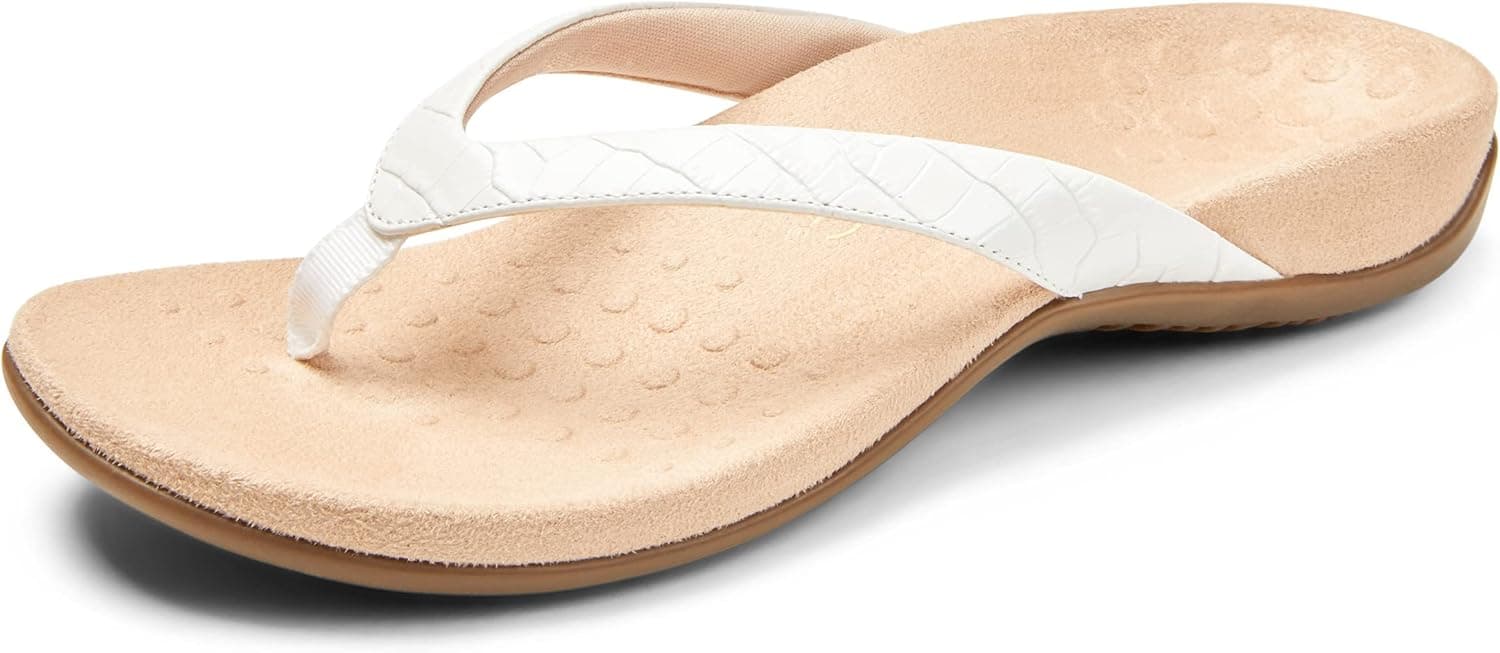 Vionic Women's Rest Dillon Toe Post Sandals- Supportive Ladies Sandals That Include Three-Zone Comfort with Orthotic Insole Arch Support, Sandals for Women, Flop Flops