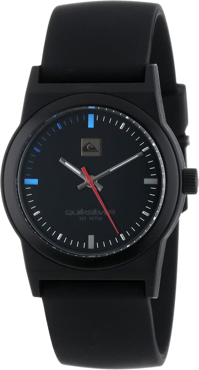 Quiksilver Men's QWMA013-BLK Analog Silicone Strap Watch