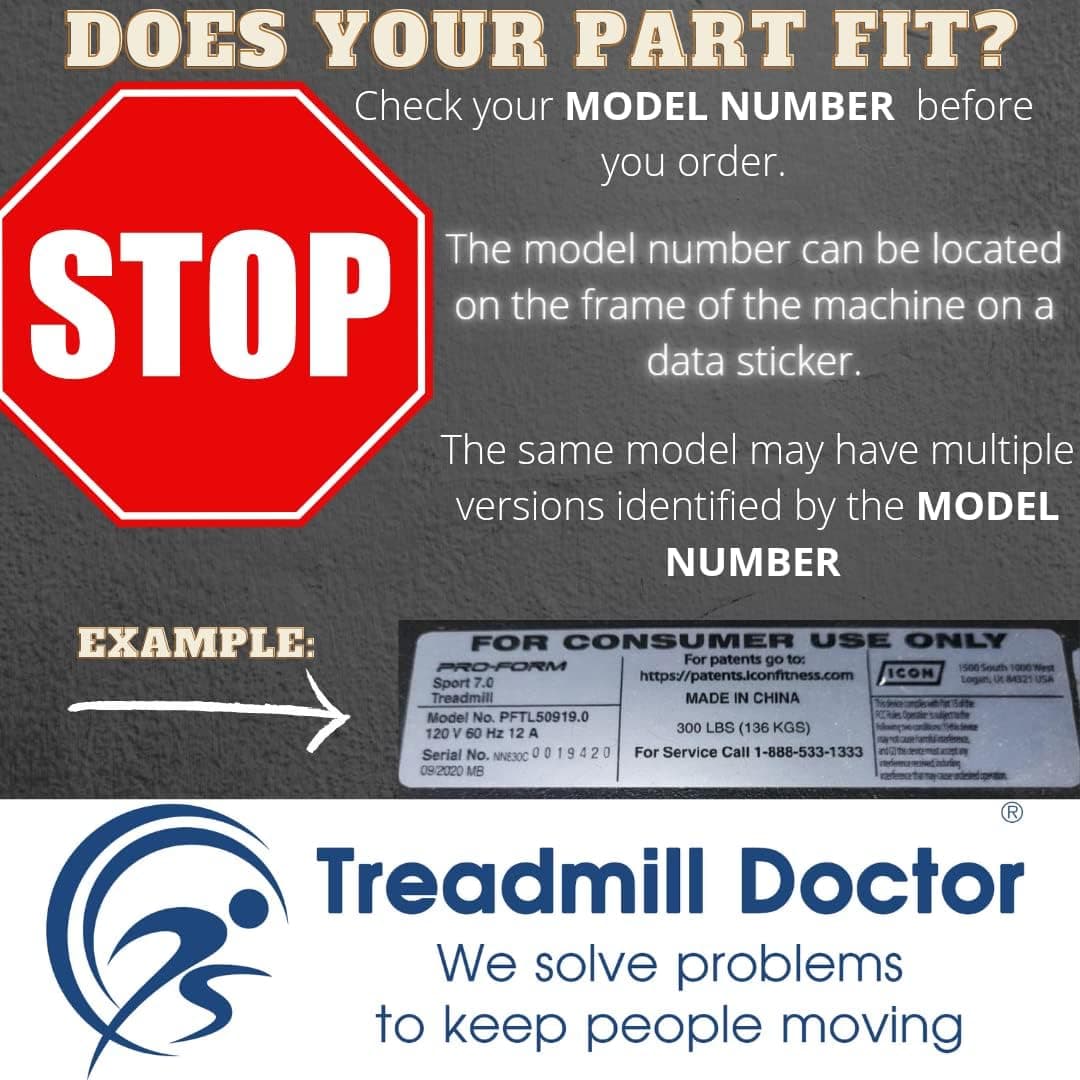 Treadmill Doctor Proform Space Saver 580 si Treadmill Running Belt Model# 297642
